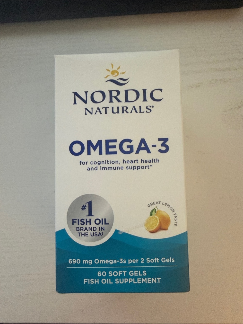 Omega-3 Soft Gels - White/Blue